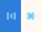 Two colors icons video editing transitions